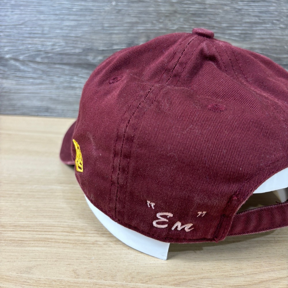 Minnesota Golden Gophers Hat Cap Strap Back Womens Maroon Gold‎ New Era Retro - Picture 6 of 11